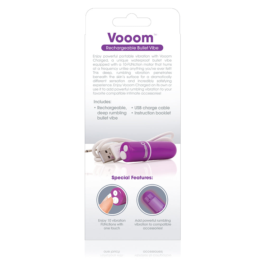 Screaming O Charged Vooom Rechargeable Bullet Vibe Purple