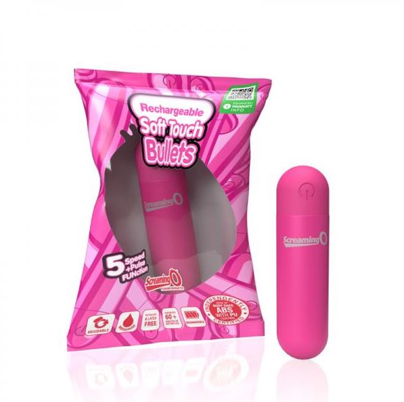 Screaming O Soft Touch Rechargeable Bullets - Pink