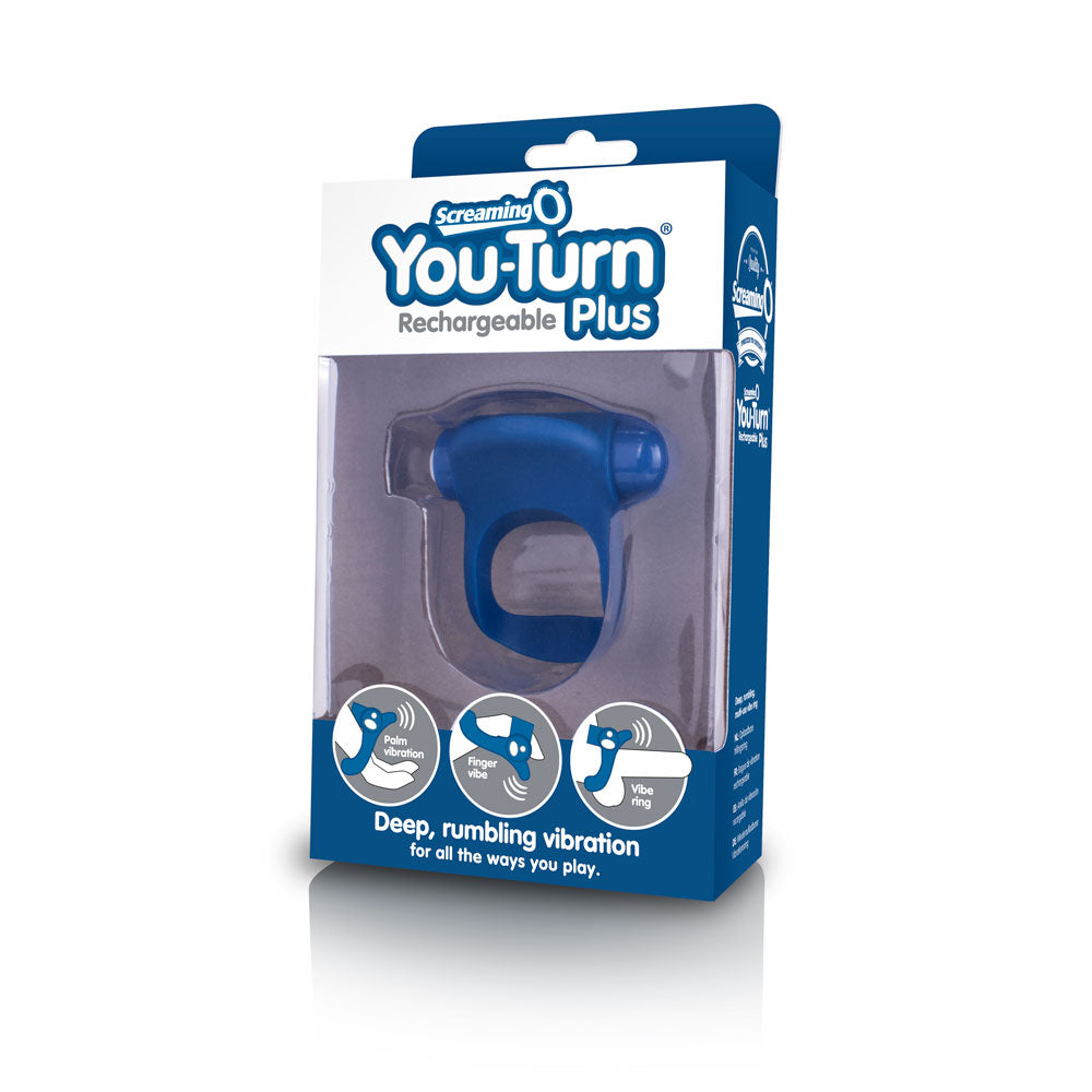 Screaming O Charged You Turn Plus Blueberry Cock Ring