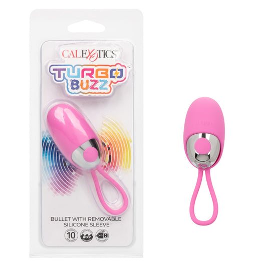 Turbo Buzz Bullet W/ Removable Sleeve Pink