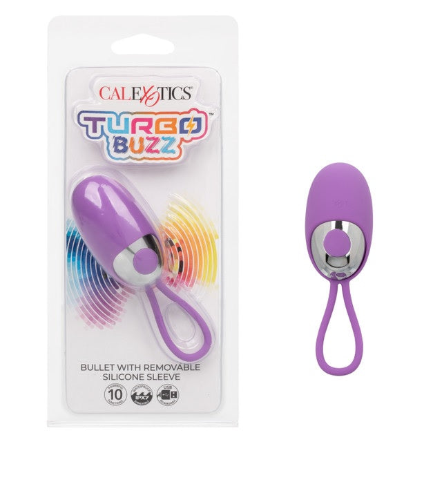 Turbo Buzz Bullet W/ Removable Sleeve Purple