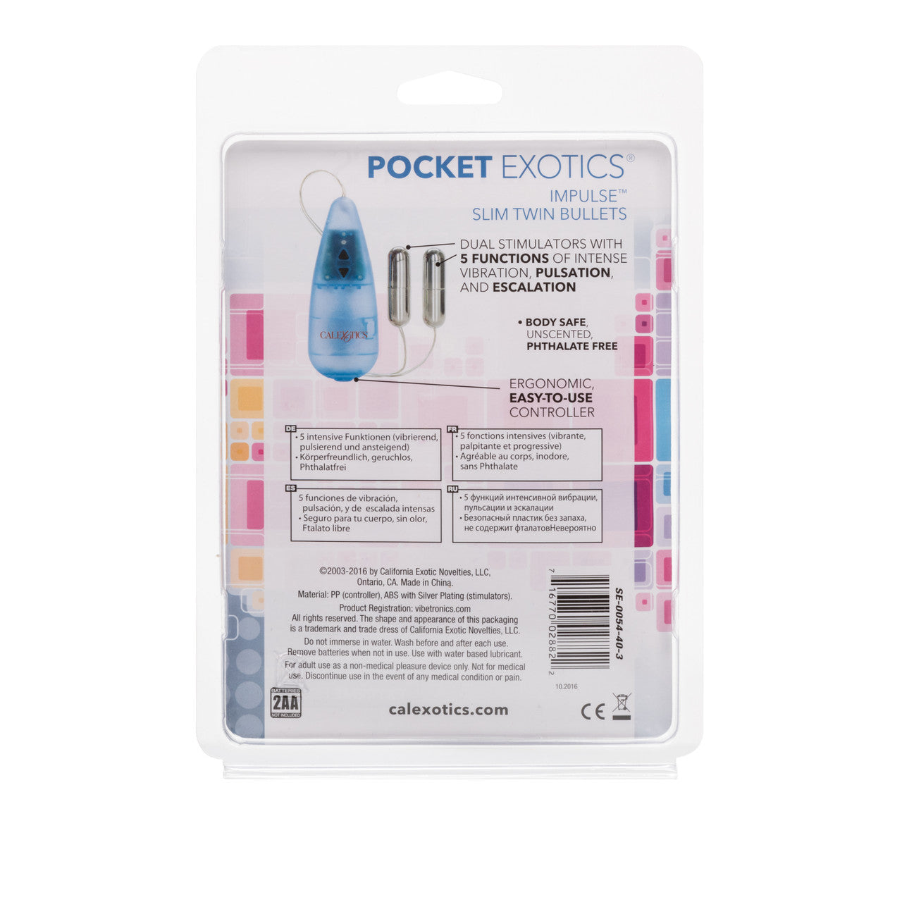 Pocket Exotic Impulse Pocket Pack Slim Twin Bullets