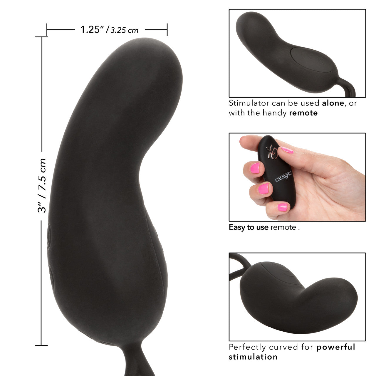 Silicone Remote Rechargeable Curve