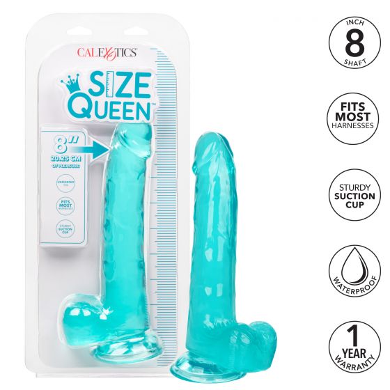 Size Queen 8in Blue