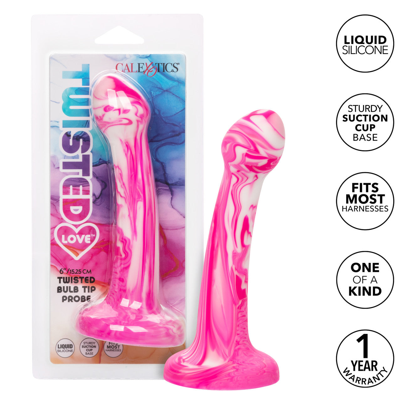 Twisted Love Twisted Bulb Tip Probe Pink