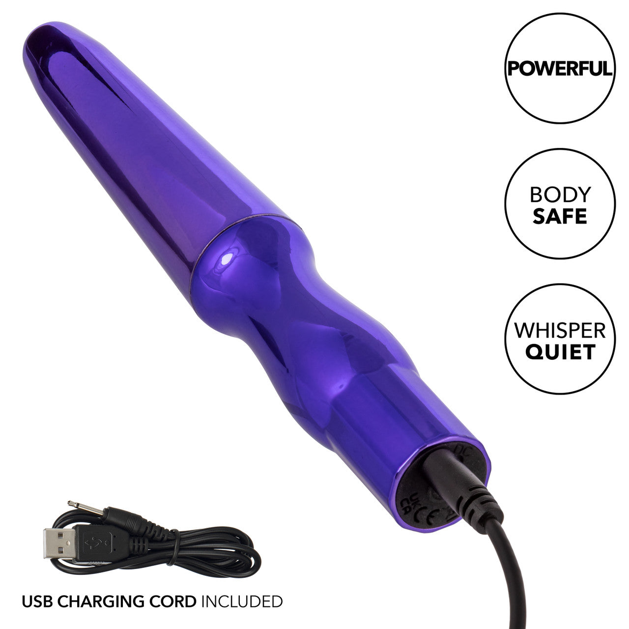 Rechargeable Anal Probe Metallic Purple