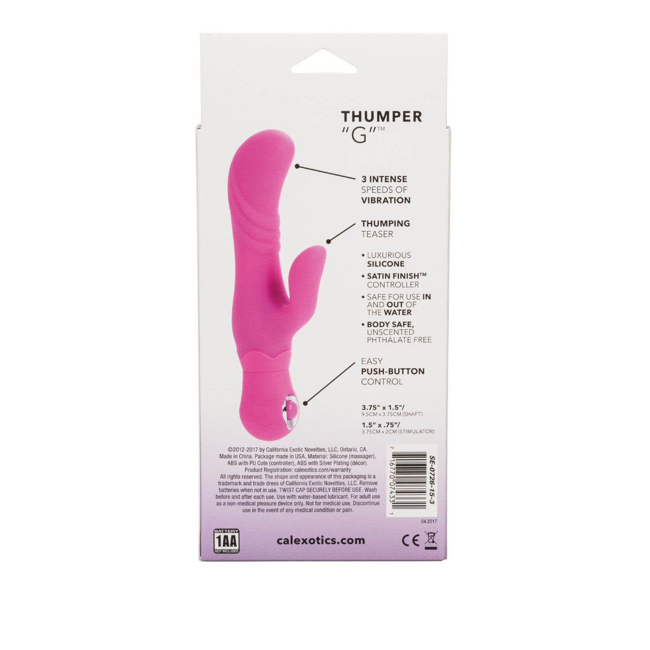 Posh Silicone Thump G Pink