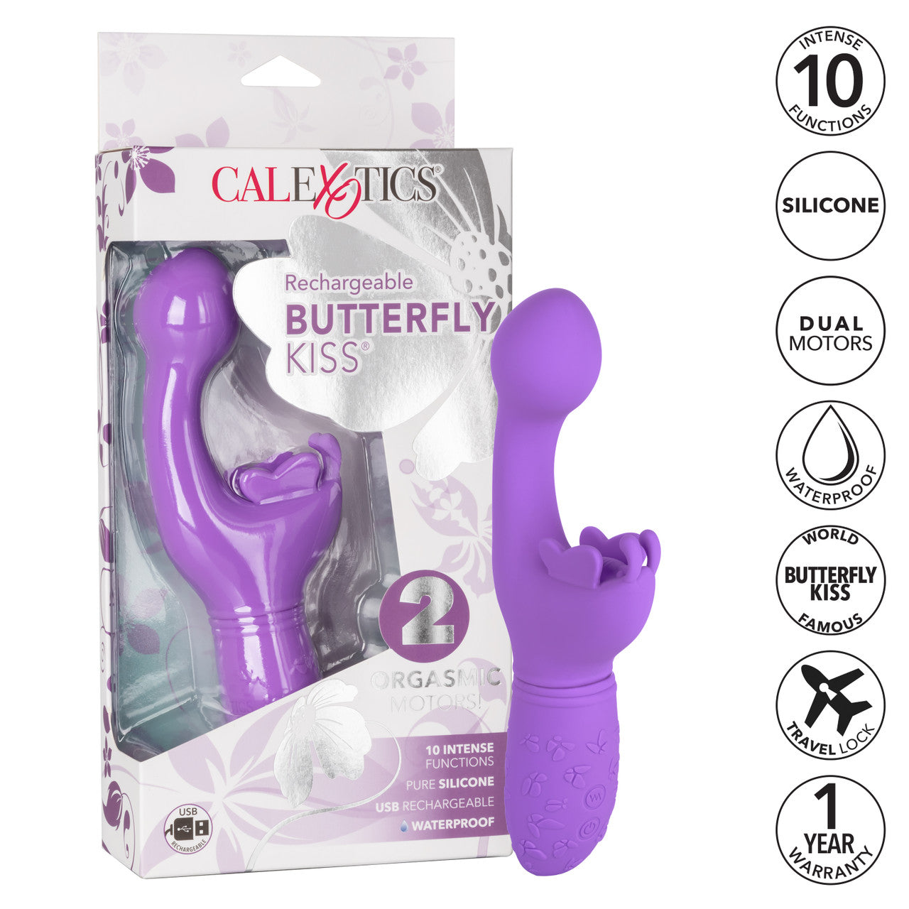 Rechargeable Butterfly Kiss Purple