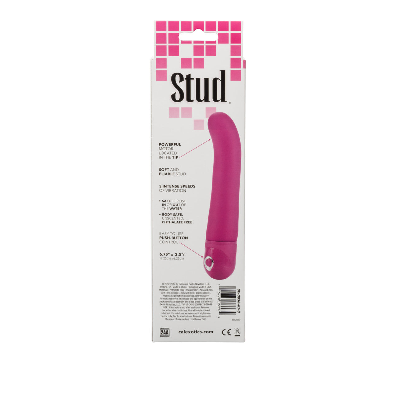 Power Stud G W/p Pink