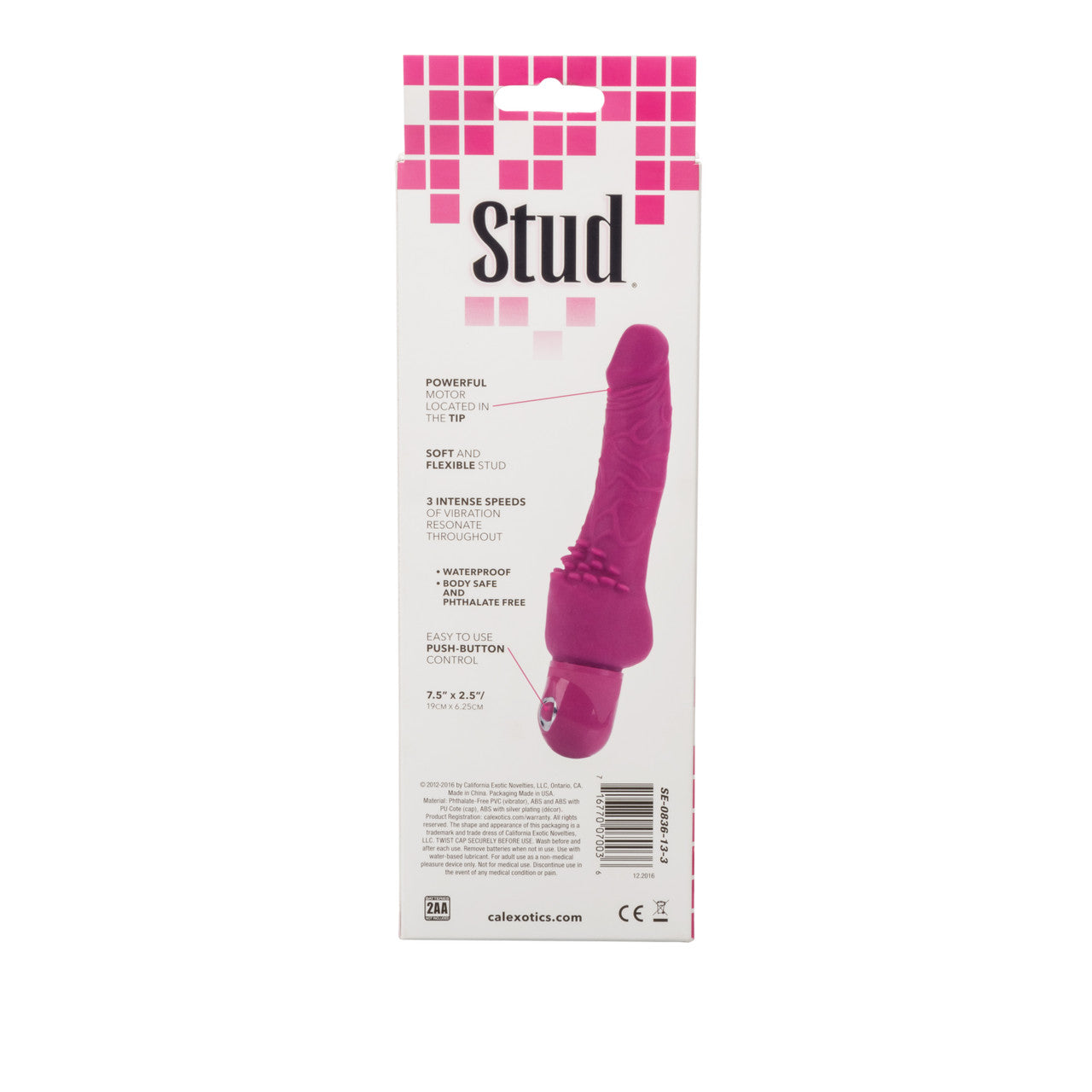 Power Stud Clitterific Pink