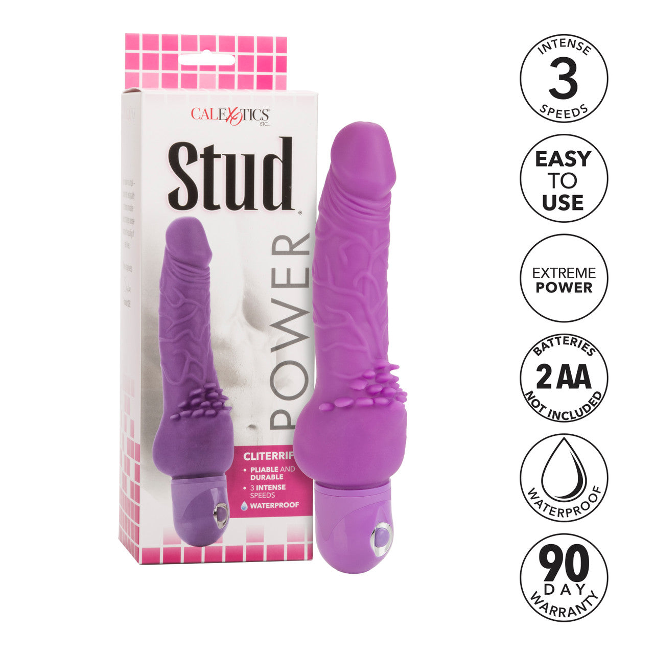 Power Stud Clitterific W/p Purple