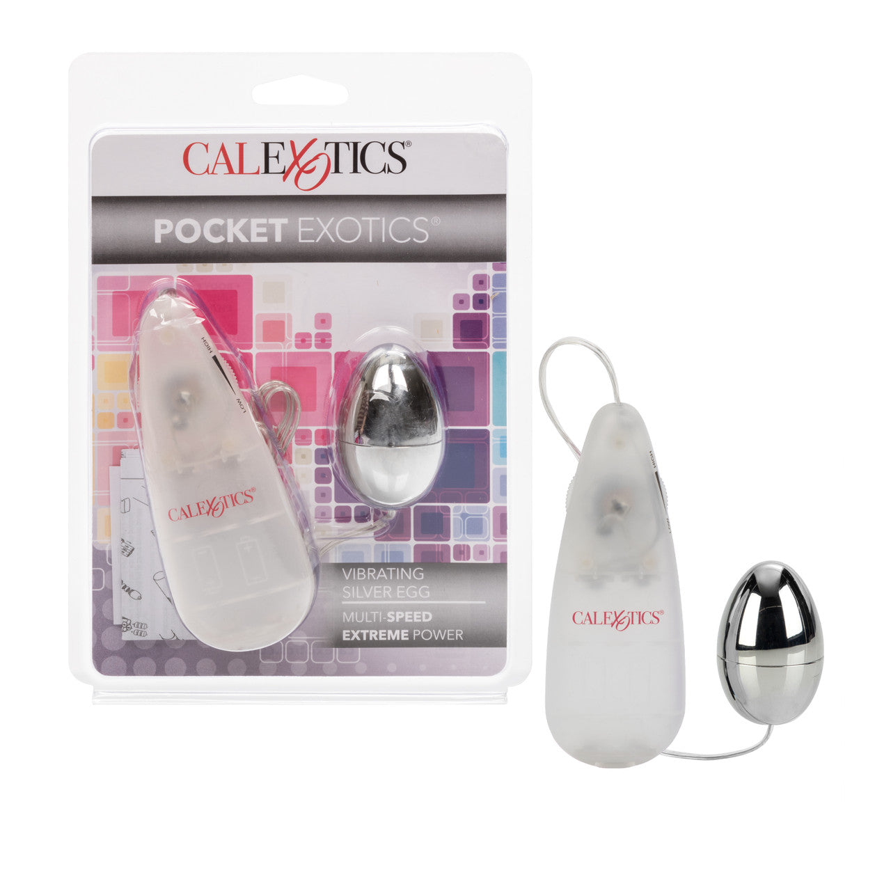 Pocket Exotics Vibrating Silver Egg