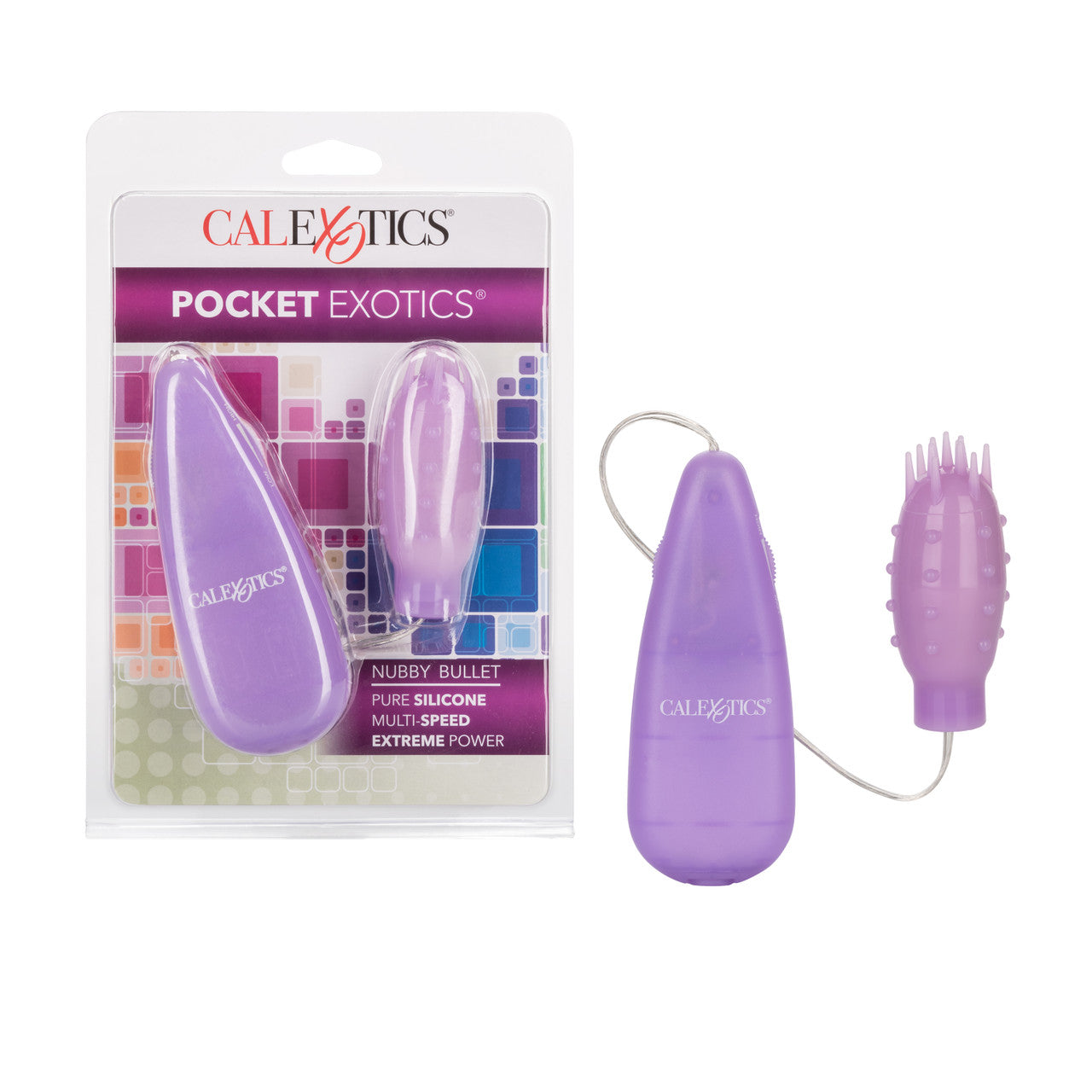 Silicone Slims Nubby Bullet Purple