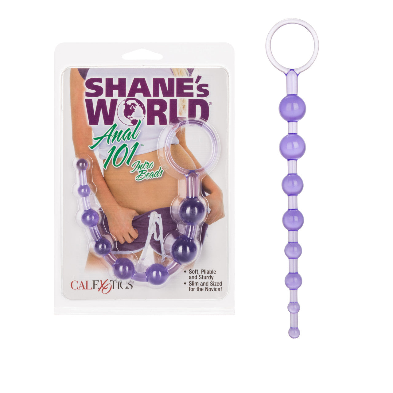 Shanes World Anal 101 Intro Beads Purple