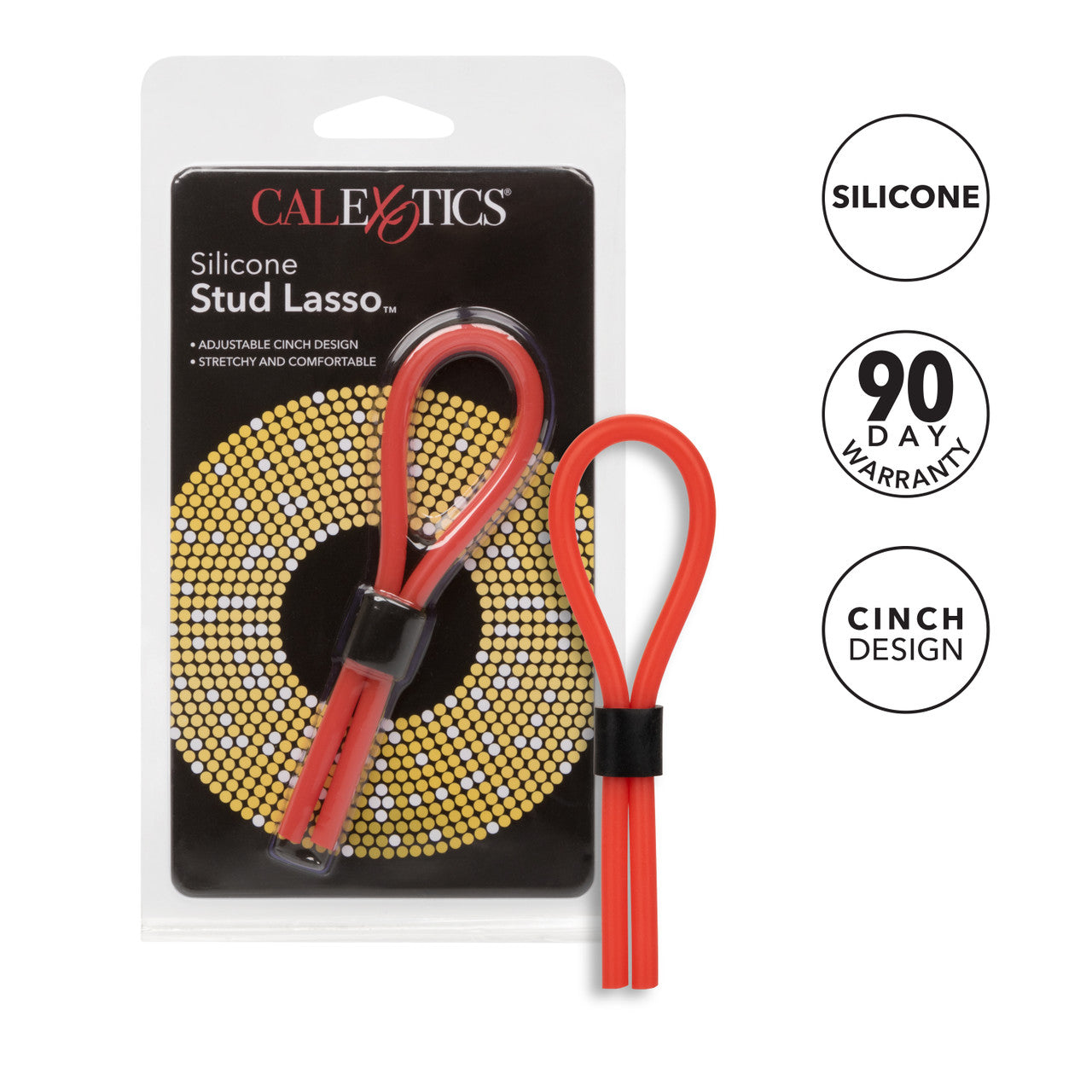 Silicone Stud Lasso Red