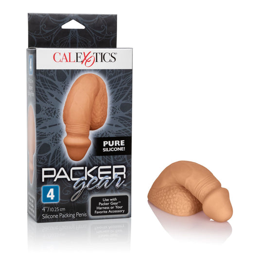 Packer Gear 4in Silicone Penis Tan