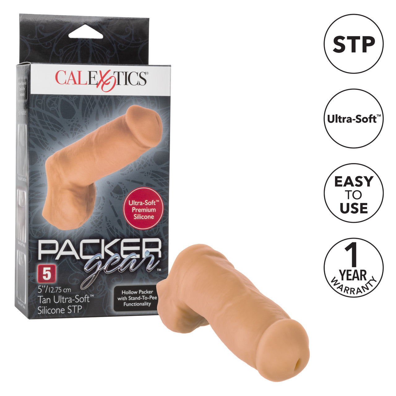 Packer Gear 5in Ultra Soft Silicone Stp Tan