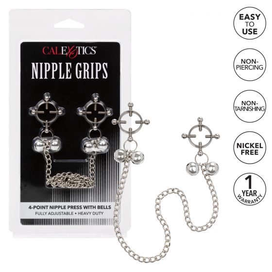 Nipple Grips 4-point Nipple Press W/ Bells