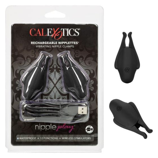 Nipple Play Rechargeable Nipplettes Black