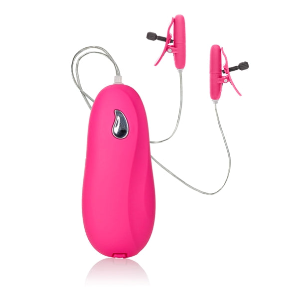 Nipple Play Nipple Teasers Vibrating Heated Pink