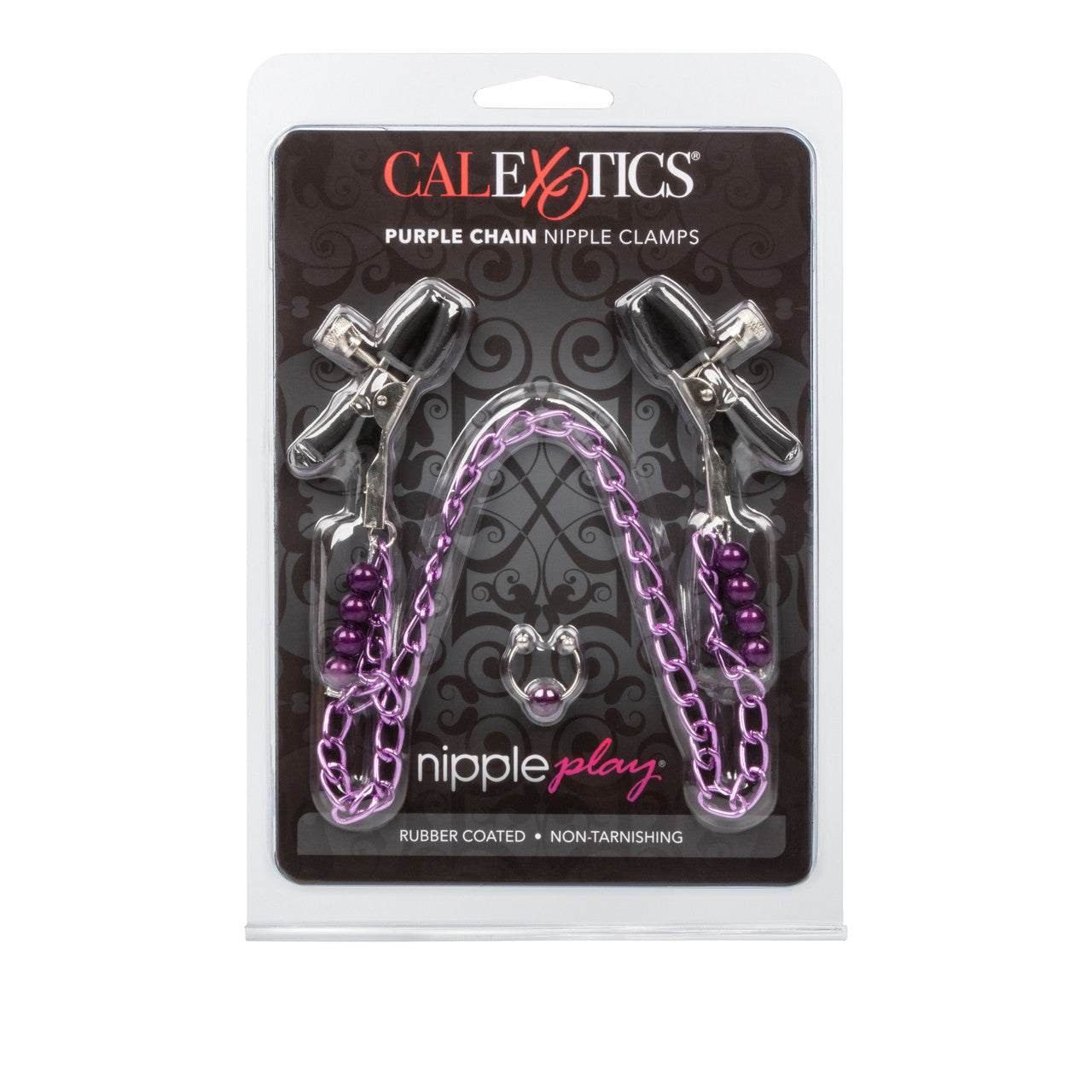 Nipple Play Clamps Purple Chain