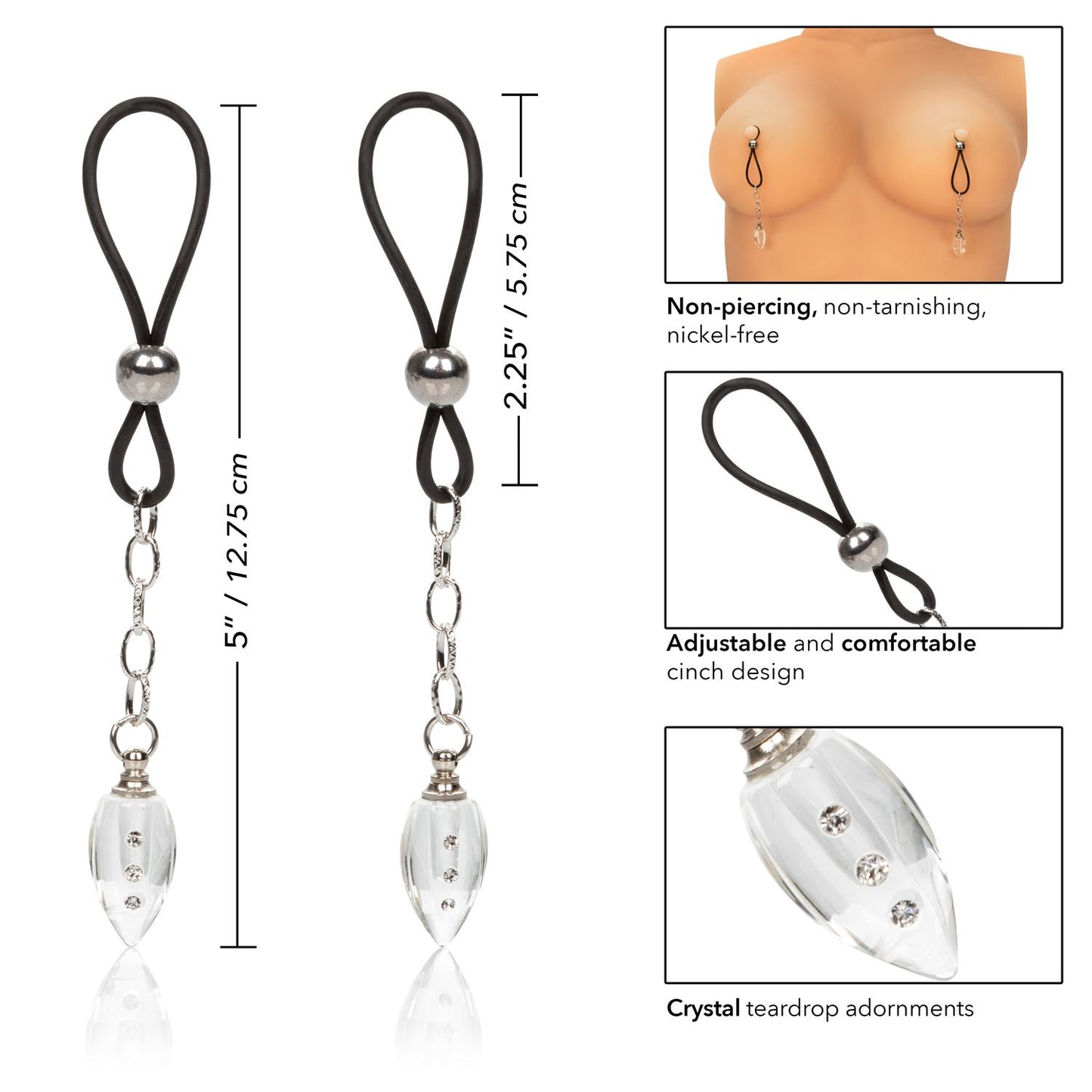 Nipple Play Non Piercing Nipple Jewelry Teardrop