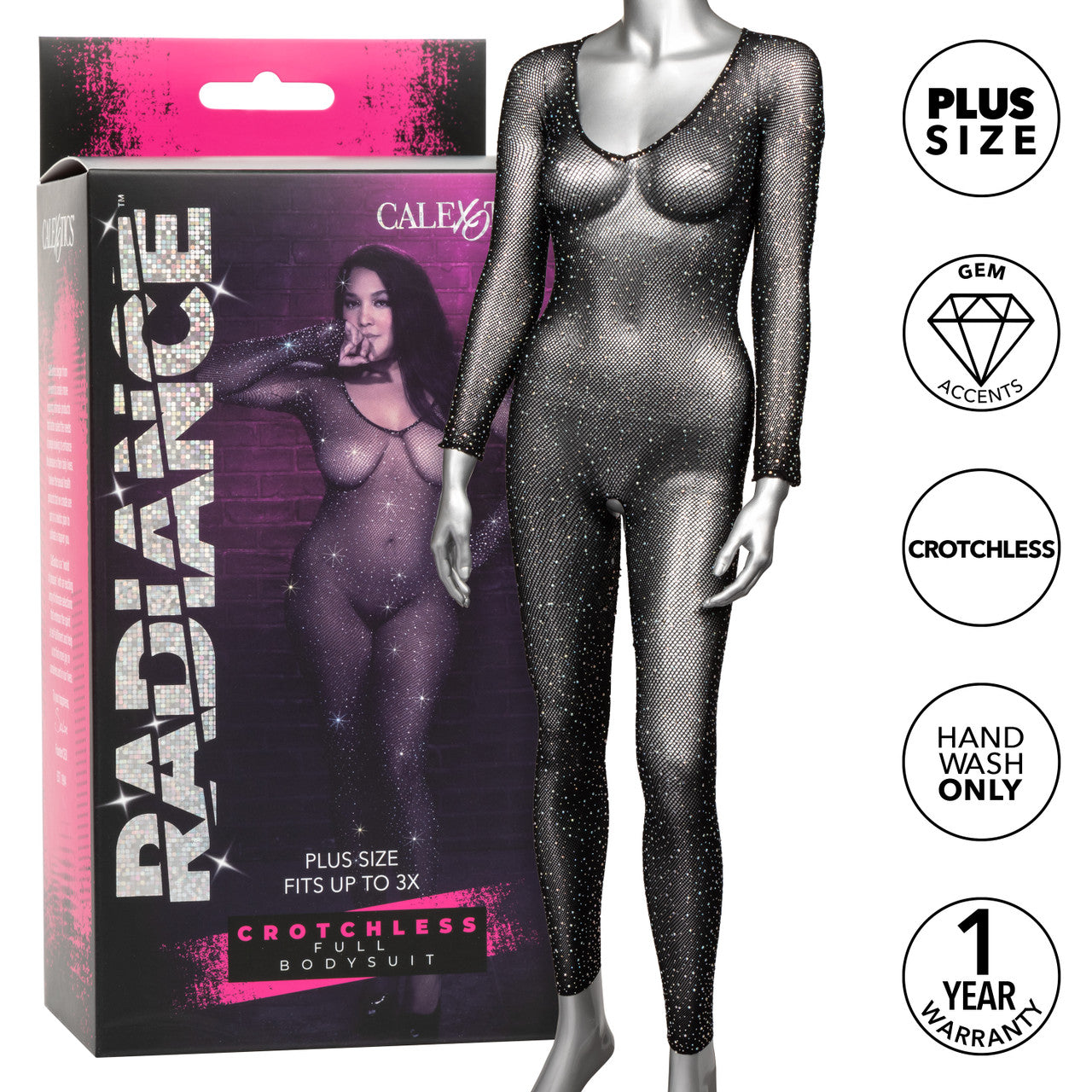 Radiance Plus Crotchless Full Bodysuit