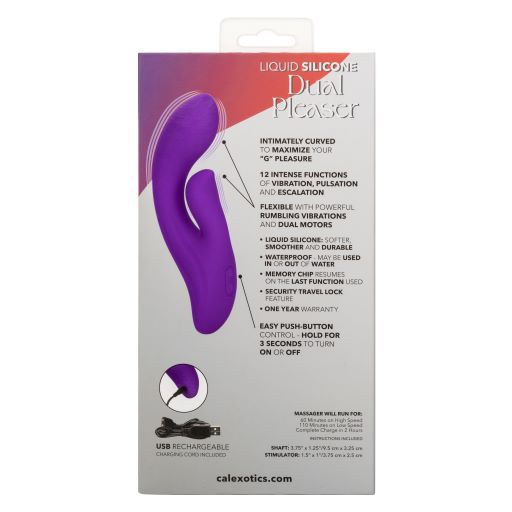 Stella Liquid Silicone Dual Pleaser Purple