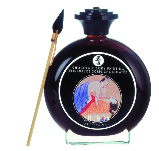 Shunga Edible Body Paint Aphrodisiac Chocolate 3.5 Oz