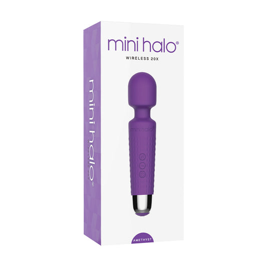 Mini Halo Amethyst Wand Rechargeable