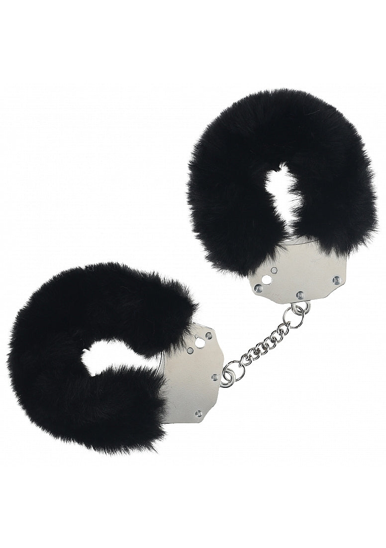 Ouch! Heavy Duty Fluffy Handcuffs - Black