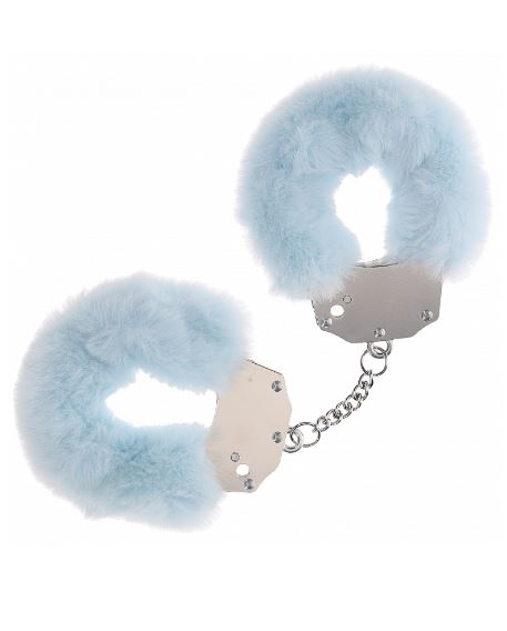 Ouch! Heavy Duty Fluffy Handcuffs - Powder Blue