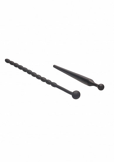 Silicone Beginners Plug Set Urethral Sounding Black