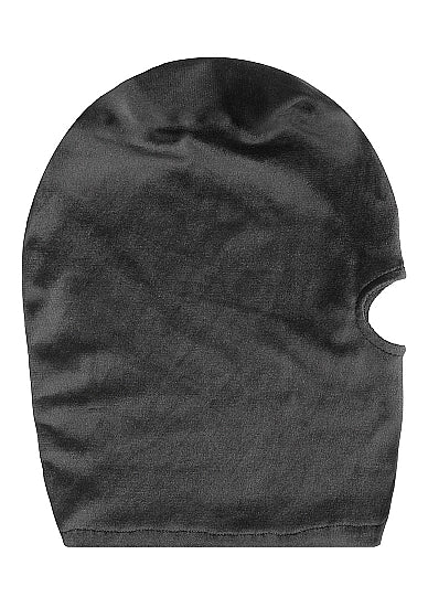 Velvet & Velcro Mask W/ Mouth Opening Black