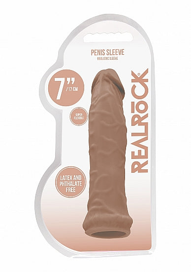 Realrock Penis Sleeve 6in Tan