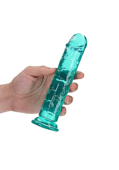 Realrock Straight Realistic 7 In Dildo Turquoise