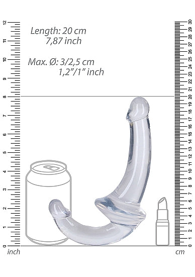 Realrock Strapless Strap On 6in Transparent