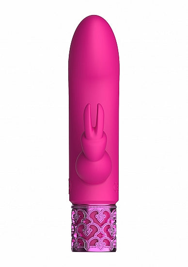 Royal Gems Dazzling Pink Rechargeable Silicone Bullet