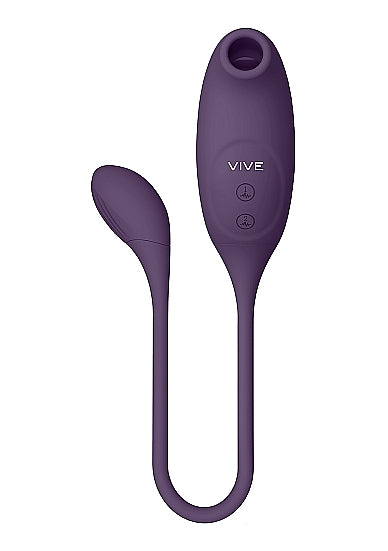 Vive Quino Air Wave/vibrating Egg Vibrator Purple