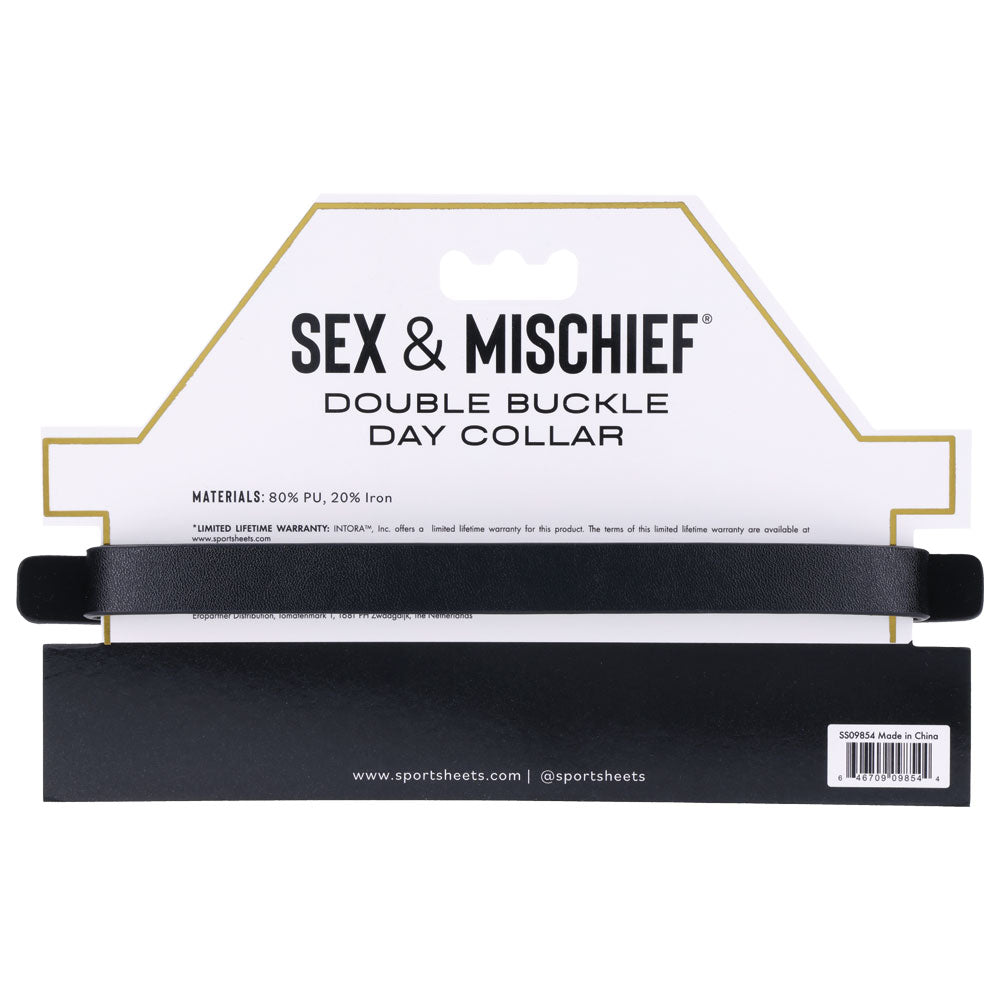 Sex & Mischief Double Buckle Day Collar