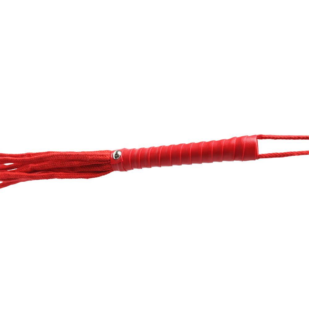 Sex & Mischief Red Rope Flogger