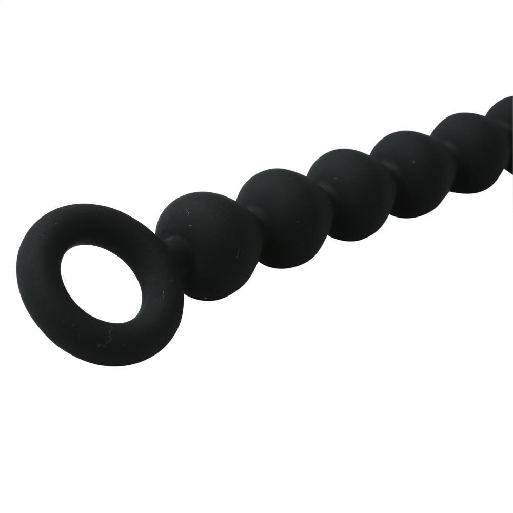 Sex & Mischief Black Silicone Anal Beads