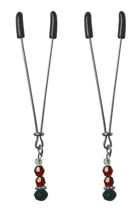 Sex & Mischief Nipple Clips Ruby Black