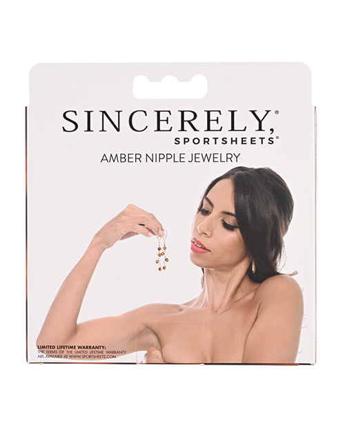 Sincerely Amber Nipple Jewelry