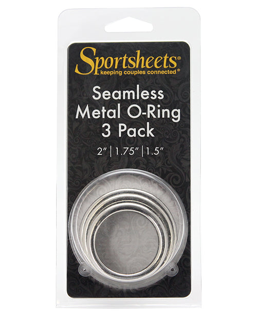 Seamless Metal O Ring 3 Pack 1.5/ 1.75" / 2" "