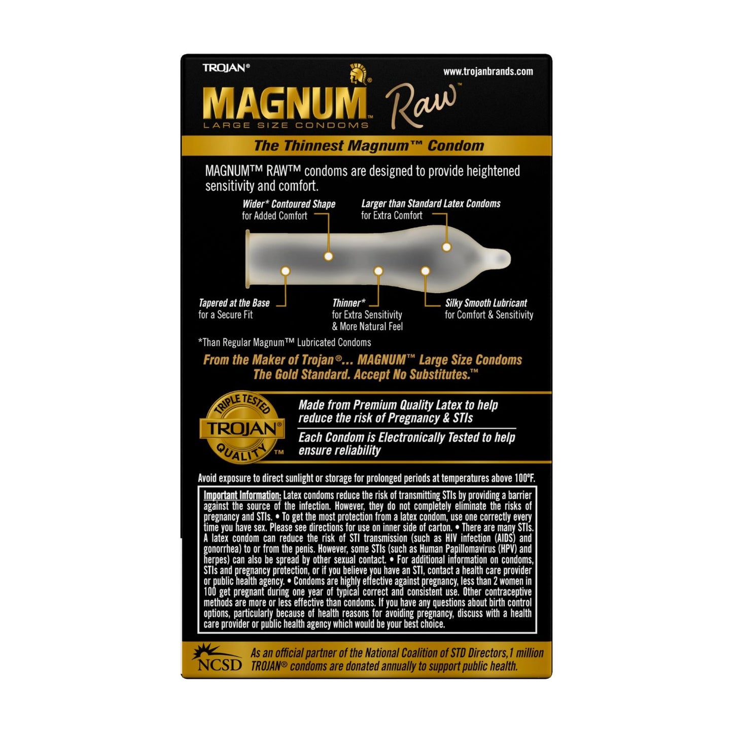 Trojan Magnum Raw 10 Pack