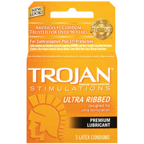 Trojan Ultra Ribbed 3pk