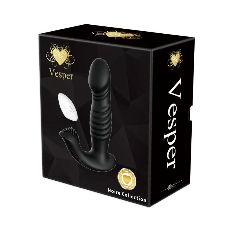 Vesper Multi Function Vibe W/ Remote Black