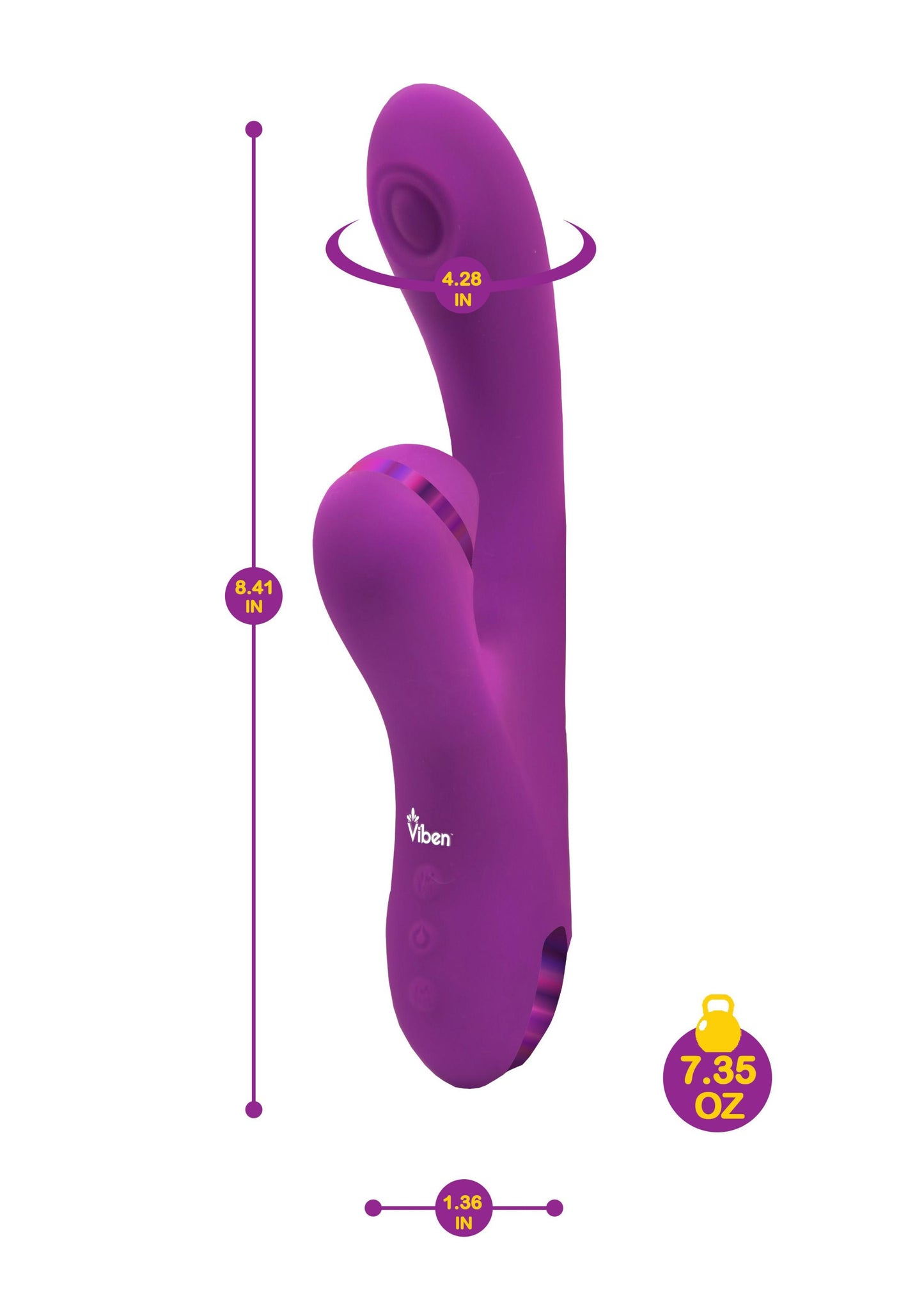 Viben Dazzle Thumping & Suction Rabbit Berry