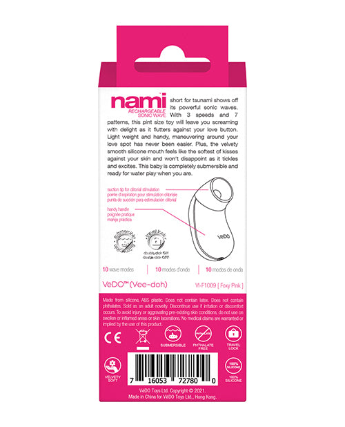 Vedo Nami Sonic Vibe Foxy Pink Rechargeable